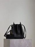 bucket bag in leather