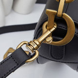 Grained Lether Saddle Bag