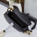 Grained Lether Saddle Bag