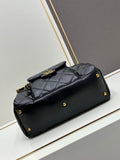 Quilted Chain Boston Bag