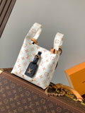 White monogram handbag series