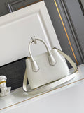 Double small Saffiano leather bag