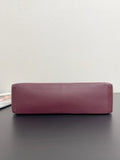 2026 Maxi Flapbag Large Flap Bag in Dark Burgundy Grained Calfskin |AS6233-B24008-U8393