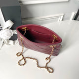 2026 Classic Small Tote from the Spring/Summer 2026 Collection: Dark Burgundy Soft Lambskin |AS6248-B24030-U8393