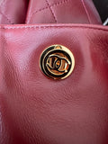 2026 Spring/Summer Collection Large Tote Bag in Deep Burgundy Fine Lambskin| AS6241 B24030 U7793