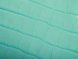 2026 Small Shopping Bag in Mint Green Crocodile-Embossed Calfskin |AS6243 B24144 U8385