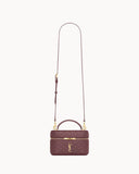 Gaby Burgundy Lambskin Cosmetic Bag 7667311EL07