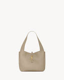 2026 Small LE 5 À 7 BEA Beige Deer Leather or Cowhide Tote Bag 779029AADUU1346